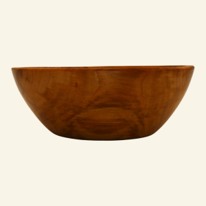 Hand-turned apple bowl – No. 4