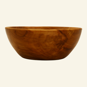 Hand-turned apple bowl – No. 5
