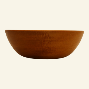 Hand-turned beech bowl
