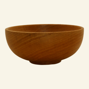 Hand-turned beech small bowl