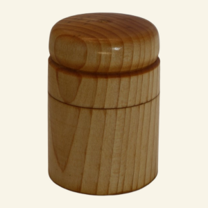 Hand-turned wooden trinket box – No. 1