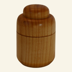 Hand-turned wooden trinket box – No. 3