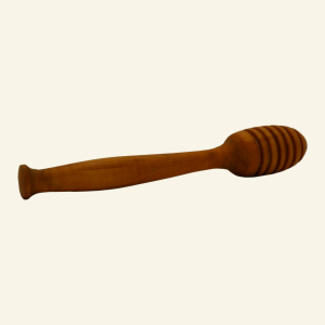 Hand-turned honey dipper