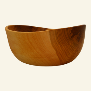 Hand-turned live edge cherry bowl – No. 2
