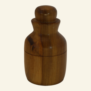 Hand-turned mahogany trinket box – No. 2