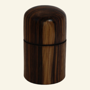 Hand-turned ovangkol trinket box – No. 3