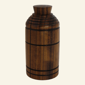 Hand-turned ovangkol trinket box – No. 1