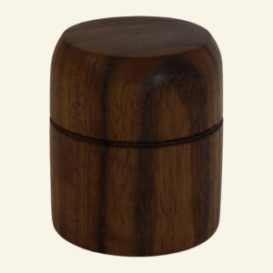 Hand-turned ovangkol trinket box – No. 2