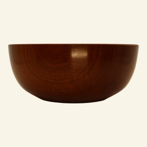 Hand-turned sapele bowl – No. 2