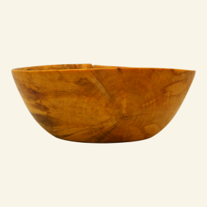 Hand-turned scots pine bowl