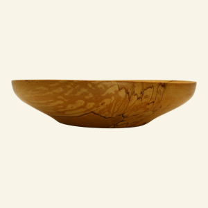 Hand-turned spalted beech bowl – No. 1