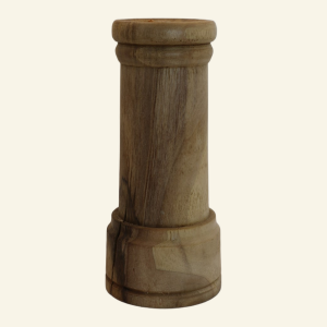 Hand-turned turned walnut piece