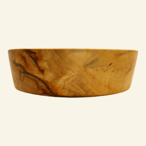 Hand-turned yew bowl