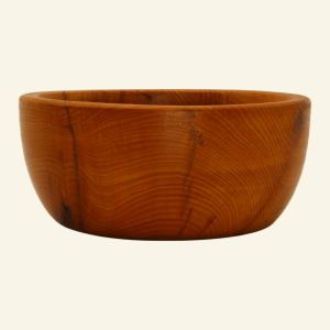 Hand-turned yew bowl – No. 2